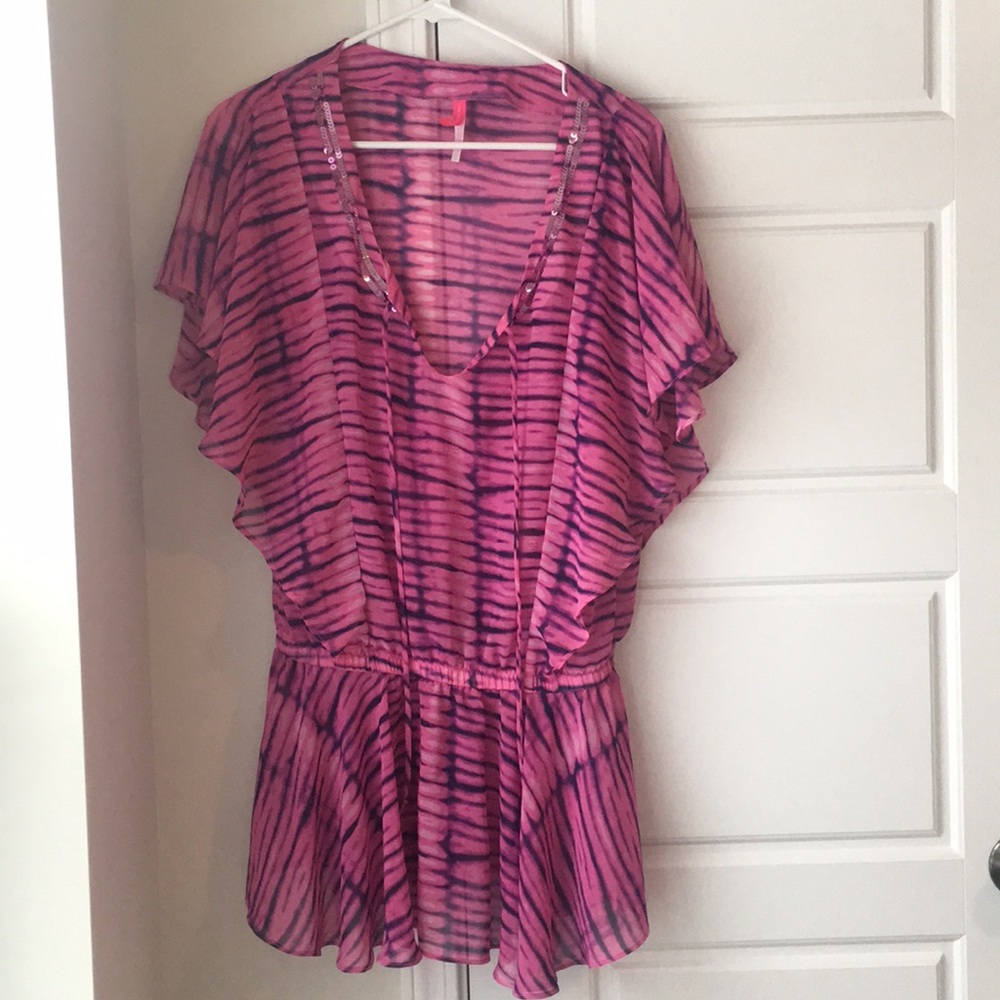 Tie die beach cover up!